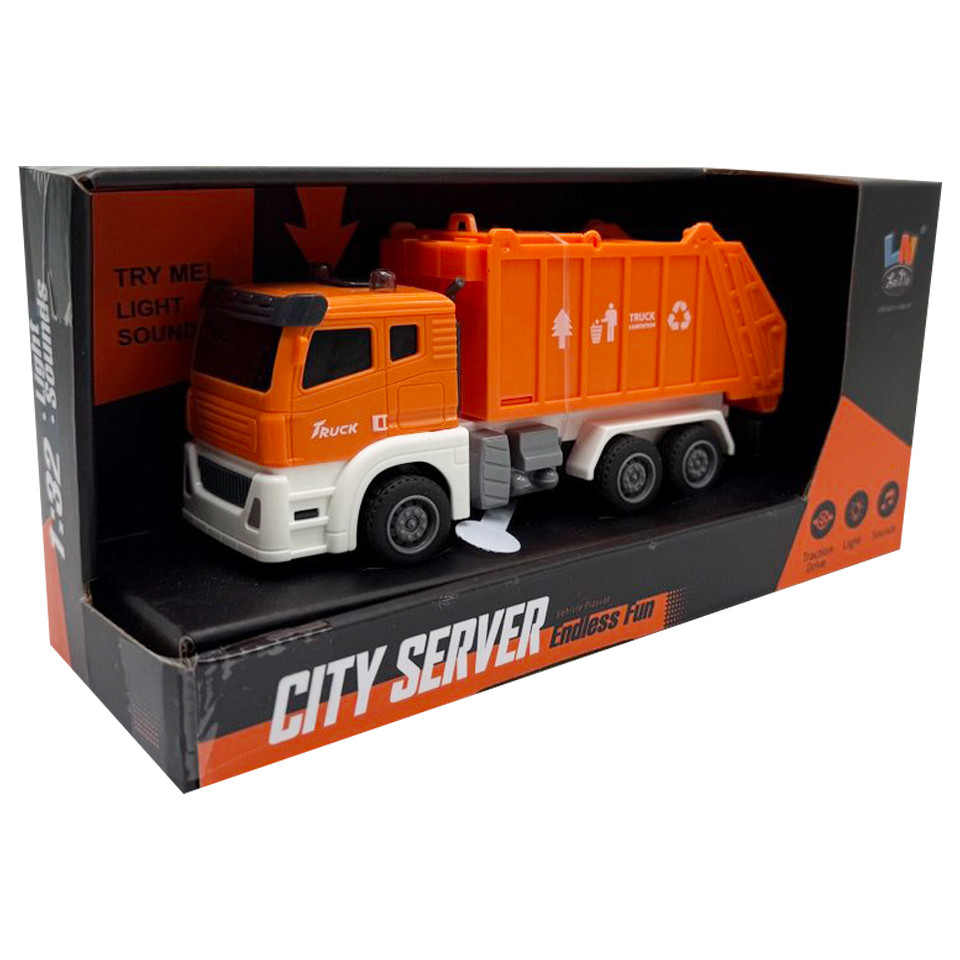 Детская игрушечная машинка "Муровоз" D-007AB(Orange) свет и звук Детская игрушечная машинка "Муровоз" D-007AB(Orange) свет и звук