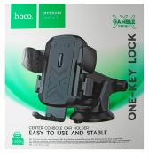 Автотримач для телефону затискач під вагою HOCO "H65" телескопічний Black. Зображення №2 Автотримач для телефону затискач під вагою HOCO "H65" телескопічний Black. Зображення №2