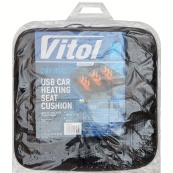 Накидка сид. підігрів чорна USB 5V розмір 42x40см "Vitol" VH-0509. Изображение №2