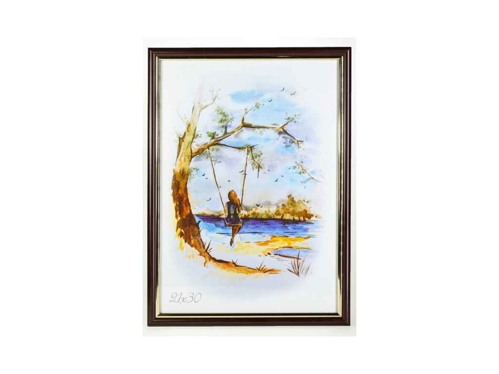 Фоторамка 25-38 темне дерево з золотом PL15 ТМ RAMKA Фоторамка 25-38 темне дерево з золотом PL15 ТМ RAMKA