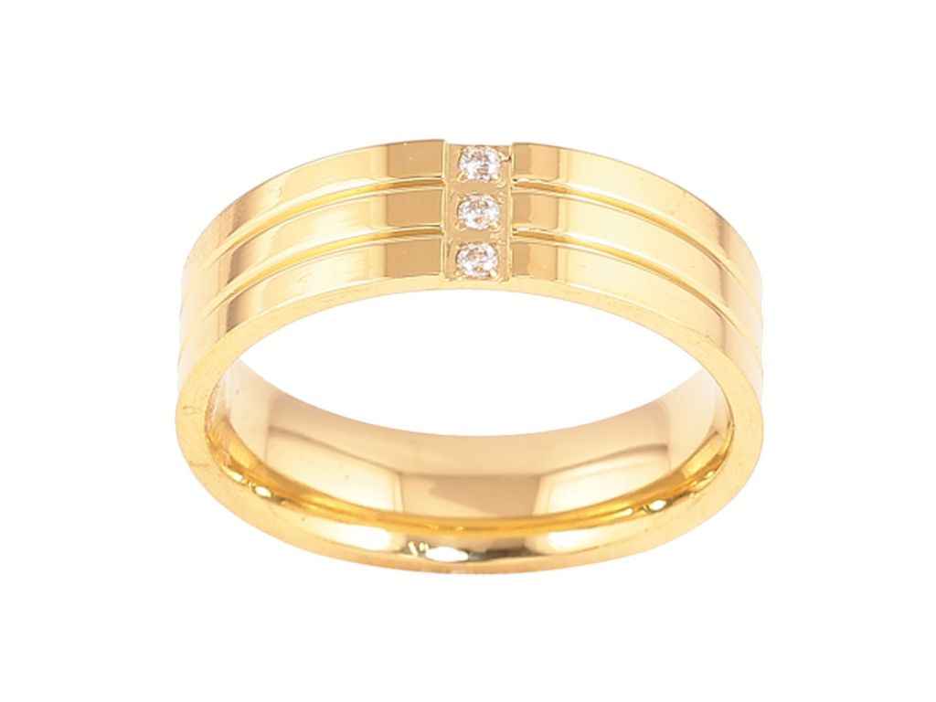 Каблучка Stainless Steel Колір 14К Візерунок з кристалами 6мм 10751 р.19 ТМ XUPING Каблучка Stainless Steel Колір 14К Візерунок з кристалами 6мм 10751 р.19 ТМ XUPING