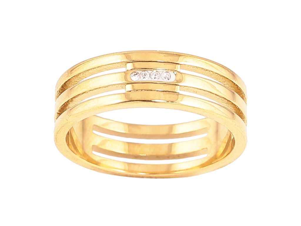 Каблучка Stainless Steel Колір 14К Візерунок з кристалами 6мм 10593 р.19 ТМ XUPING Каблучка Stainless Steel Колір 14К Візерунок з кристалами 6мм 10593 р.19 ТМ XUPING