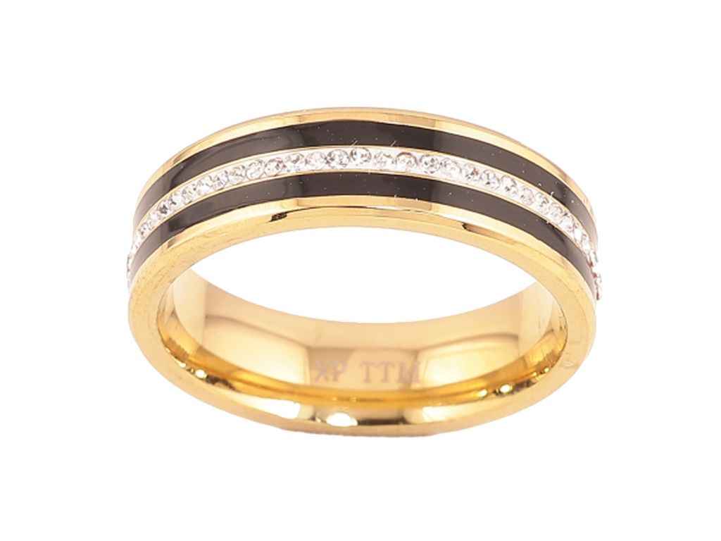 Каблучка Stainless Steel 14К Доріжка кристалів з емаллю 6мм 10597 р.20 ТМ XUPING Каблучка Stainless Steel 14К Доріжка кристалів з емаллю 6мм 10597 р.20 ТМ XUPING