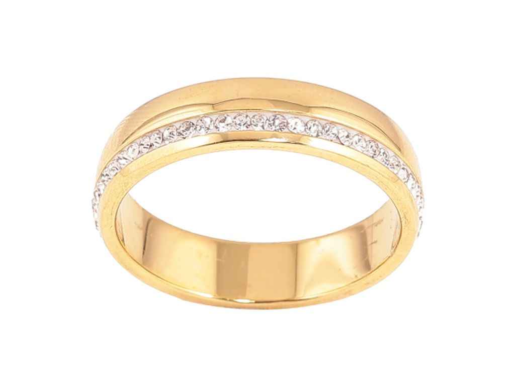 Каблучка Stainless Steel 14К «Доріжка кристалів 5мм» 10726 р.17 ТМ XUPING Каблучка Stainless Steel 14К «Доріжка кристалів 5мм» 10726 р.17 ТМ XUPING