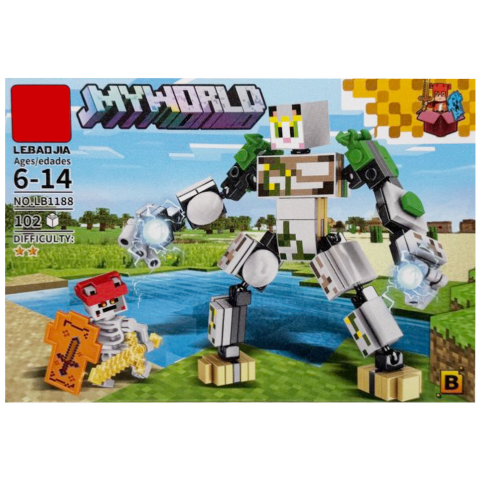 Дитячий конструктор "Minecraft" LB1188-B 102 деталі Дитячий конструктор "Minecraft" LB1188-B 102 деталі