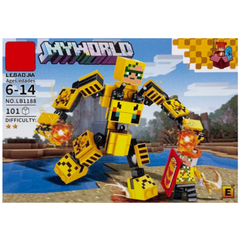 Дитячий конструктор "Minecraft" LB1188-E 101 деталь Дитячий конструктор "Minecraft" LB1188-E 101 деталь