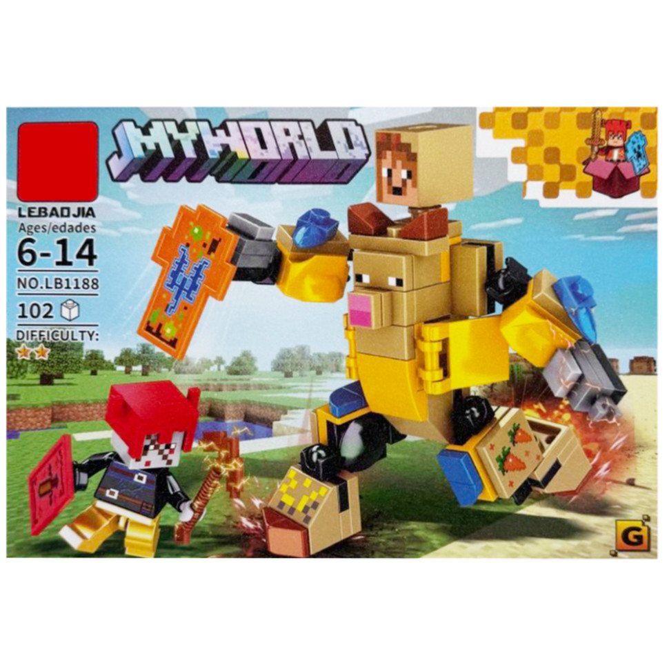 Детский конструктор "Minecraft" LB1188-G 102 детали Детский конструктор "Minecraft" LB1188-G 102 детали