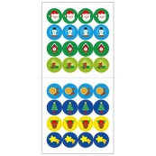 Мозаїка з наліпок для малюків "Санта" 166068, 8 сторінок. Зображення №4