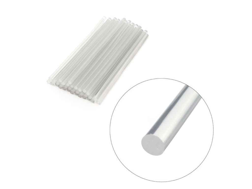 Комплект клейових стрижнів прозорих 11,2 мм * 300 мм, уп. 1 кг RT-1026 ТМ INTERTOOL Комплект клейових стрижнів прозорих 11,2 мм * 300 мм, уп. 1 кг RT-1026 ТМ INTERTOOL