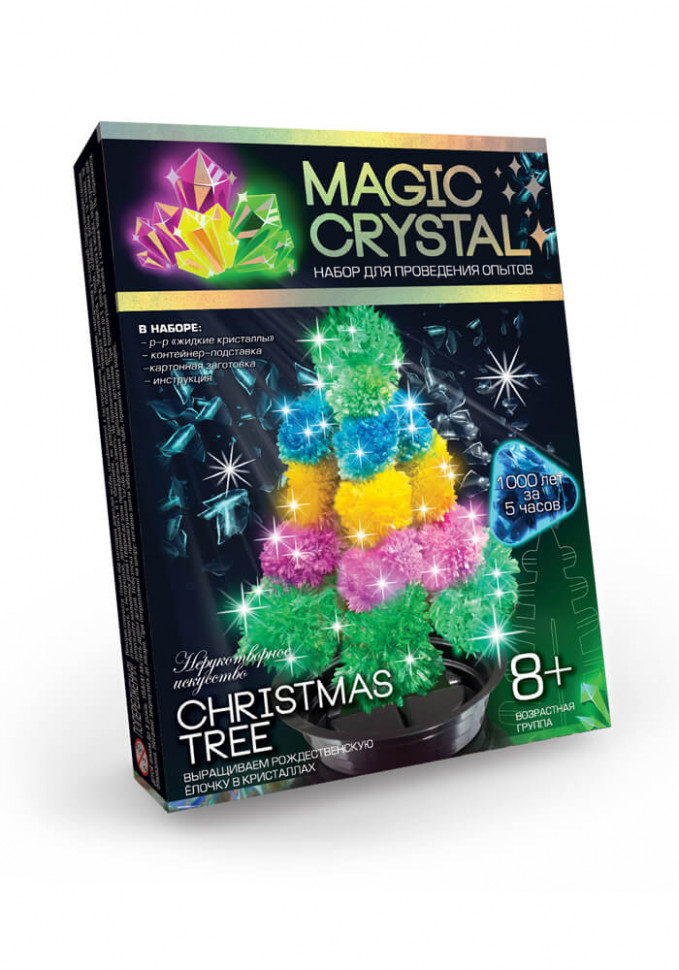 Детский набор для проведения опытов "MAGIC CRYSTAL" OMC-01 безопасный Рождественская многоцветная елка Детский набор для проведения опытов "MAGIC CRYSTAL" OMC-01 безопасный Рождественская многоцветная елка