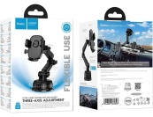 Автотримач для телефону на присосці HOCO "H89" Black. Зображення №2