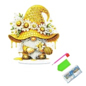 Набір для творчості алмазна мозаїка "Медові чари гнома" YKLZ15229 на підставці 25х25 см. Зображення №2