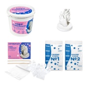 Набор для творчества создание 3D слепков рук 30913 гипс. Изображение №3