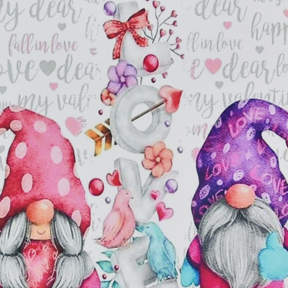 Алмазна мозаїка "Гноми кохання" HEE13837, 30х30 см Алмазна мозаїка "Гноми кохання" HEE13837, 30х30 см