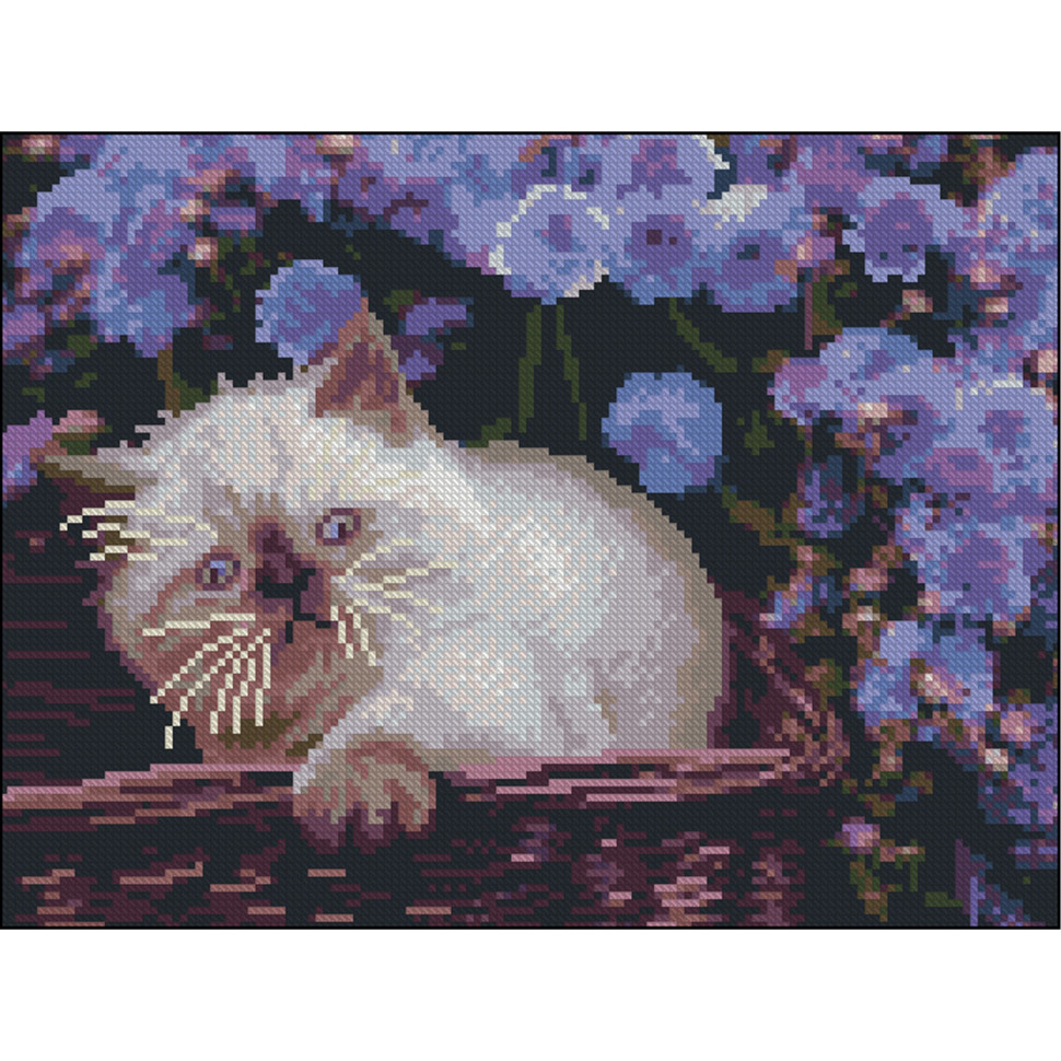 Алмазная мозаика "Котенок" ZAV3040-23 без подрамника 30х40 см Алмазная мозаика "Котенок" ZAV3040-23 без подрамника 30х40 см