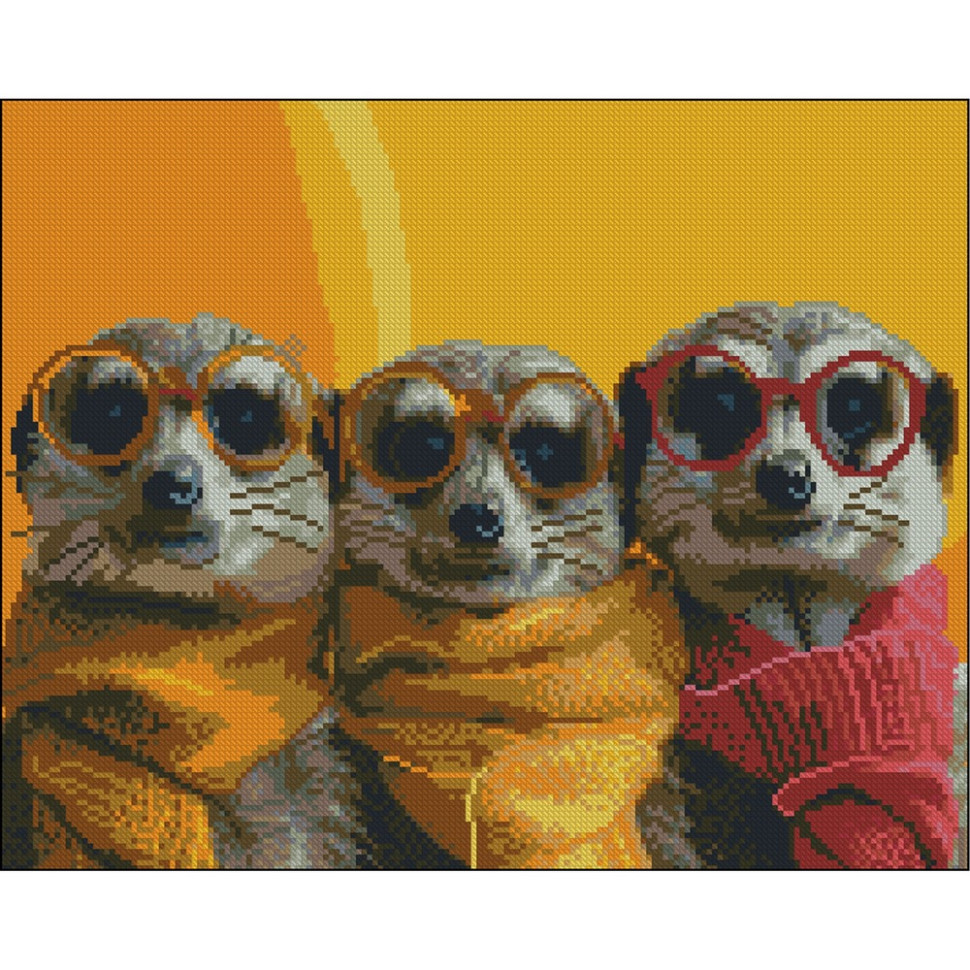 Алмазная мозаика "Веселая команда" ZAV4050-16 без подрамника 40х50 см Алмазная мозаика "Веселая команда" ZAV4050-16 без подрамника 40х50 см