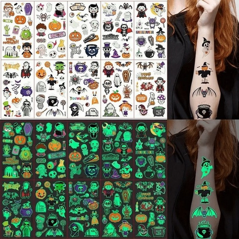 Набор временных тату "Halloween glow №2" kids-tatto-halloween-g2 Набор временных тату "Halloween glow №2" kids-tatto-halloween-g2