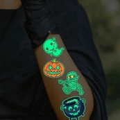 Набор временных тату "Halloween glow №2" kids-tatto-halloween-g2. Изображение №4 Набор временных тату "Halloween glow №2" kids-tatto-halloween-g2. Изображение №4