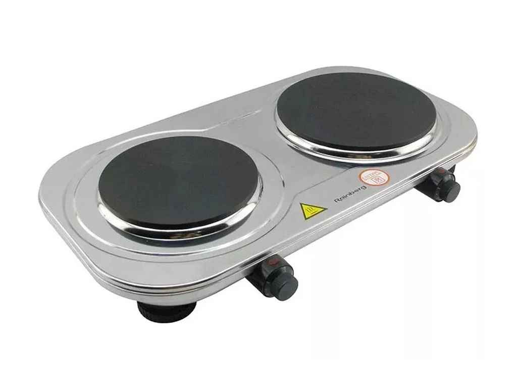 Електроплита 3500Вт 2комф. RB-007 біла ТМ Rainberg Електроплита 3500Вт 2комф. RB-007 біла ТМ Rainberg