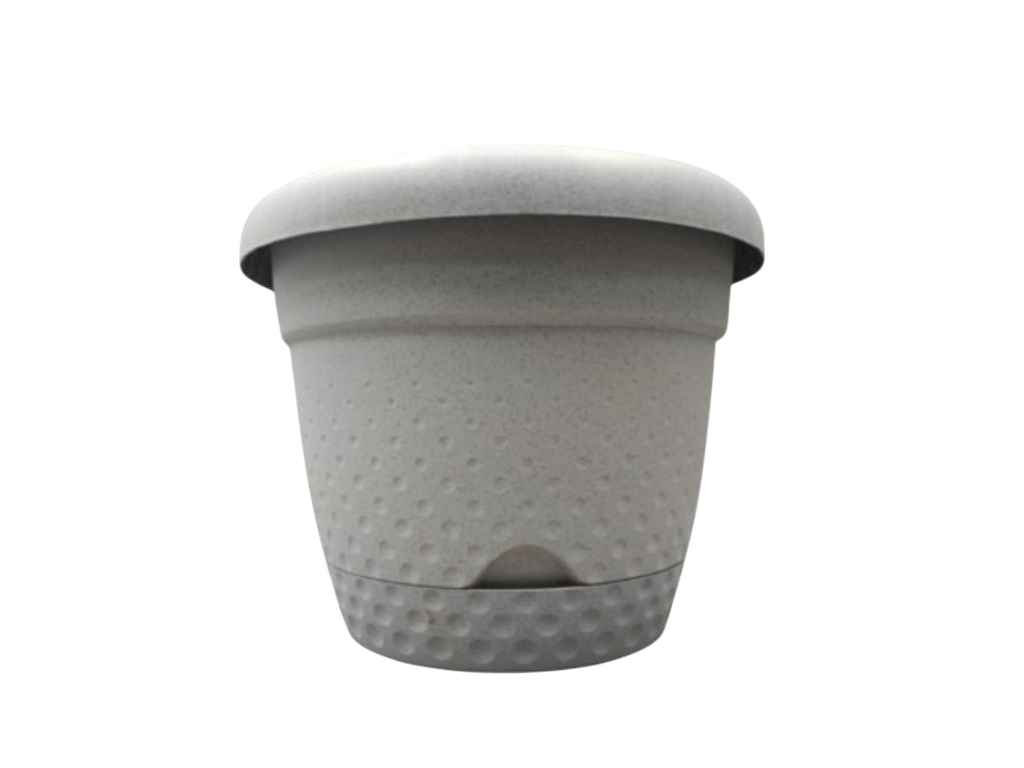 Горщик для квітів 4,9л PEARL холодно-сірий ТМ KARASU Горщик для квітів 4,9л PEARL холодно-сірий ТМ KARASU