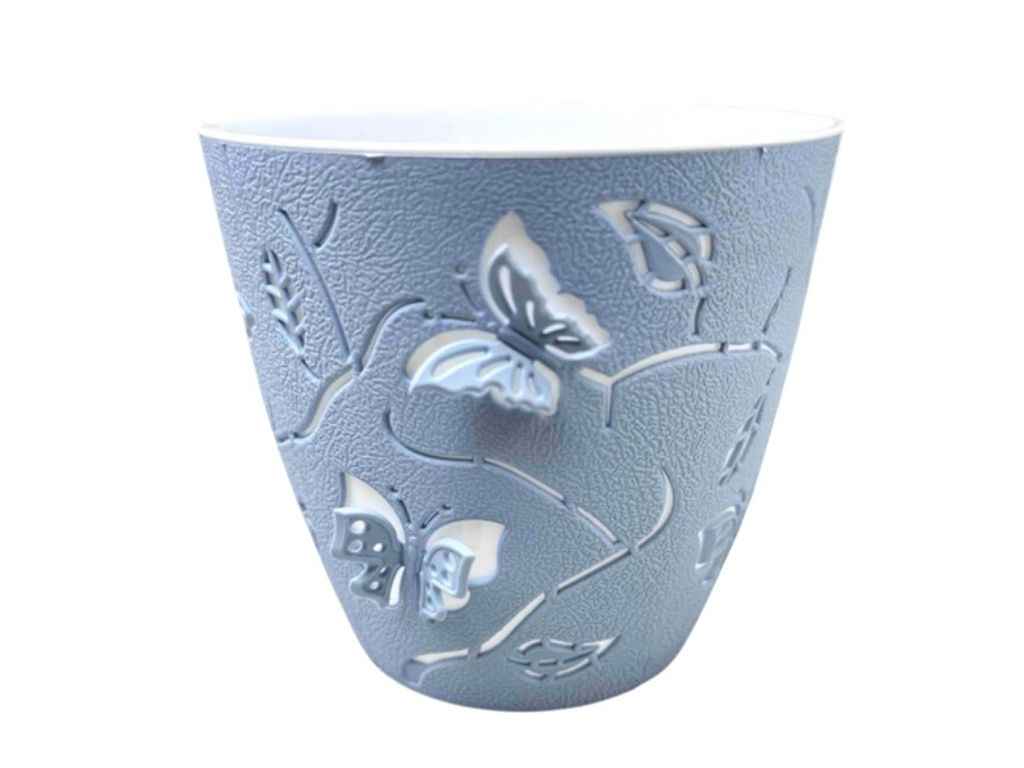 Горщик для квітів 1,4л 3D мікс ТМ ALYA PLASTIK Горщик для квітів 1,4л 3D мікс ТМ ALYA PLASTIK