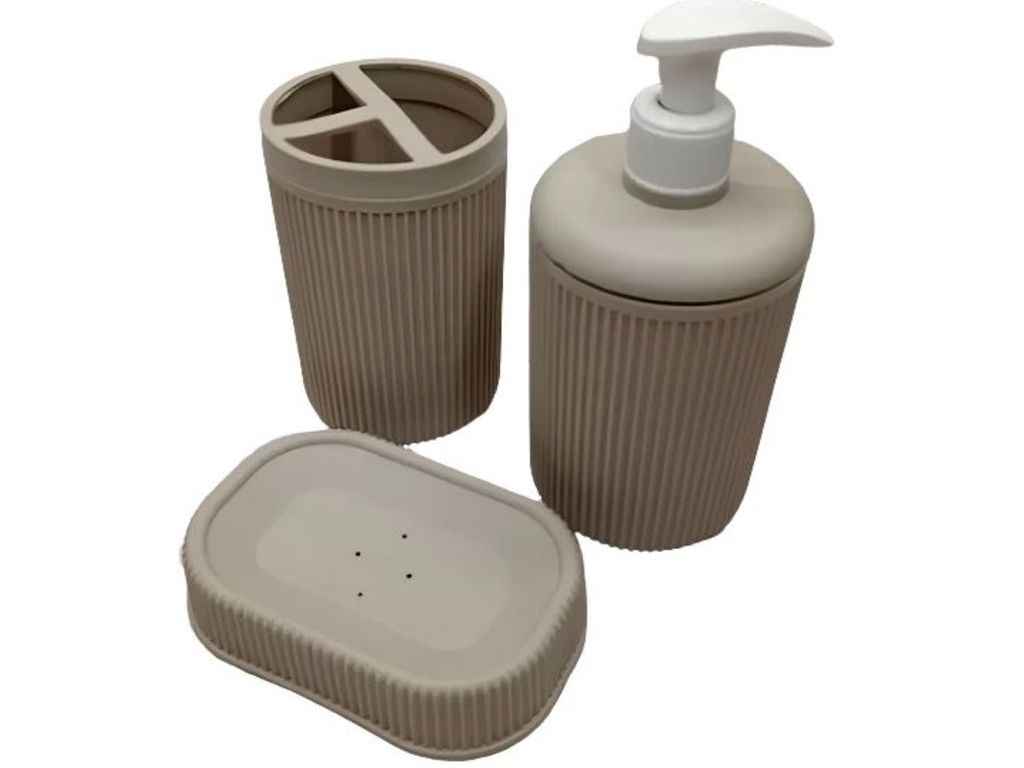 Набір для ванної 3пр. Alesta (доз.стак.мил.) ТМ VOCE Набір для ванної 3пр. Alesta (доз.стак.мил.) ТМ VOCE