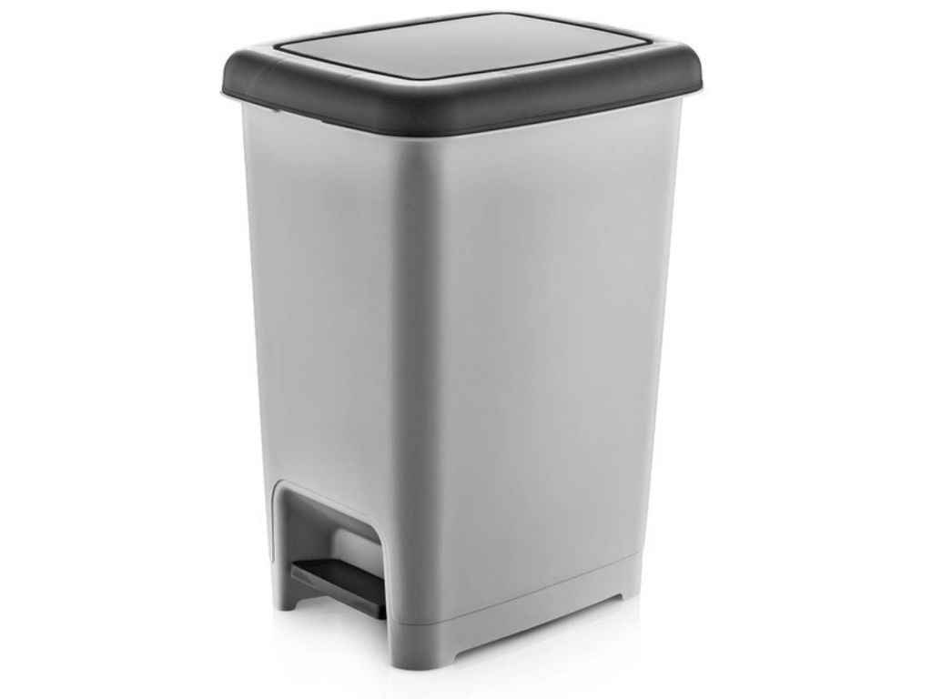 Смітник 40л Slim прямокутний з педаллю ТМ ZAMBAK Смітник 40л Slim прямокутний з педаллю ТМ ZAMBAK