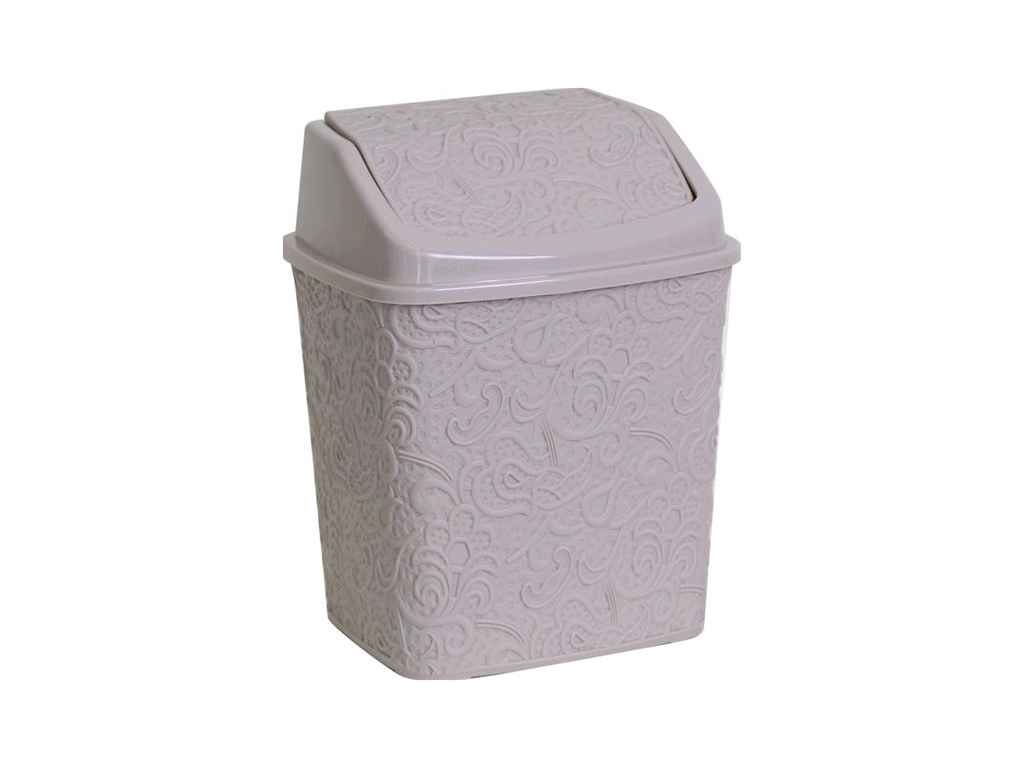 Смітник 6л фіолетовий прям. МЕТЕЛИК з кришкою ТМ ASIL PLASTIK Смітник 6л фіолетовий прям. МЕТЕЛИК з кришкою ТМ ASIL PLASTIK