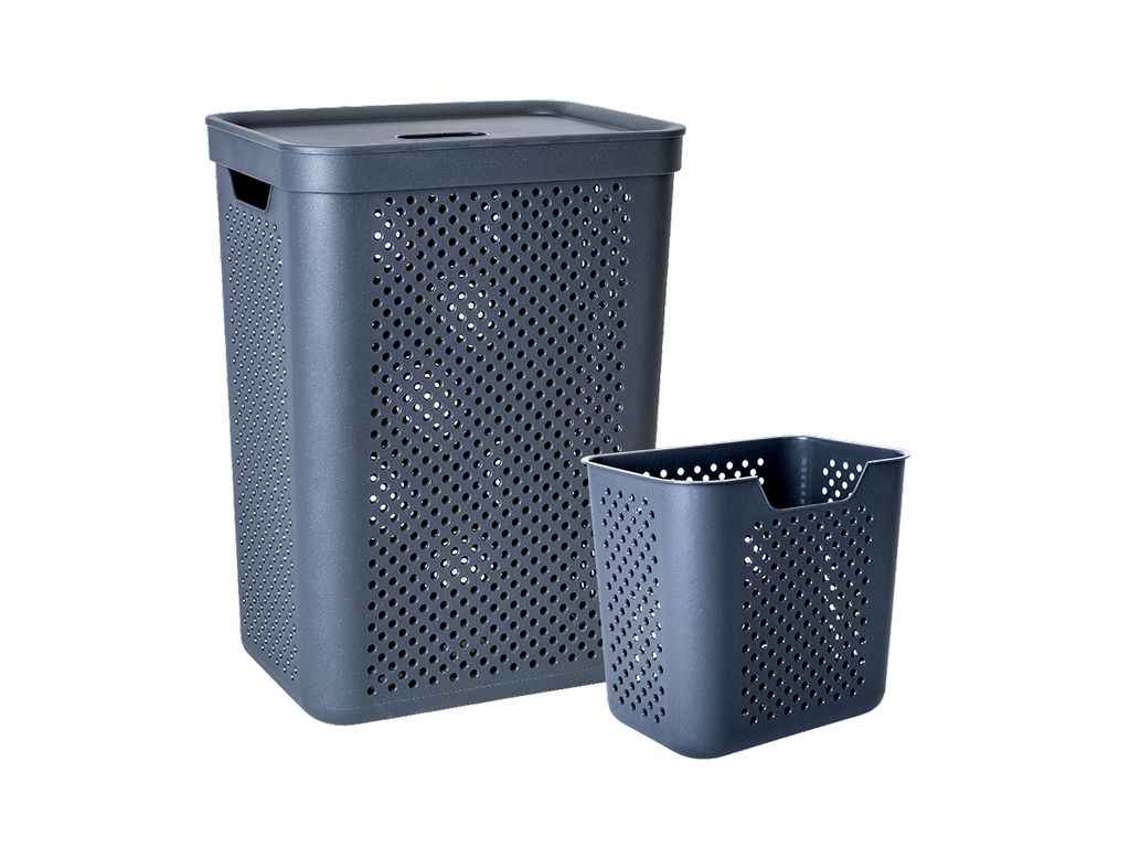 Корзина 45л 39*29*45см гранітний Simple з органайзером ТМ АЛЕАНА Корзина 45л 39*29*45см гранітний Simple з органайзером ТМ АЛЕАНА