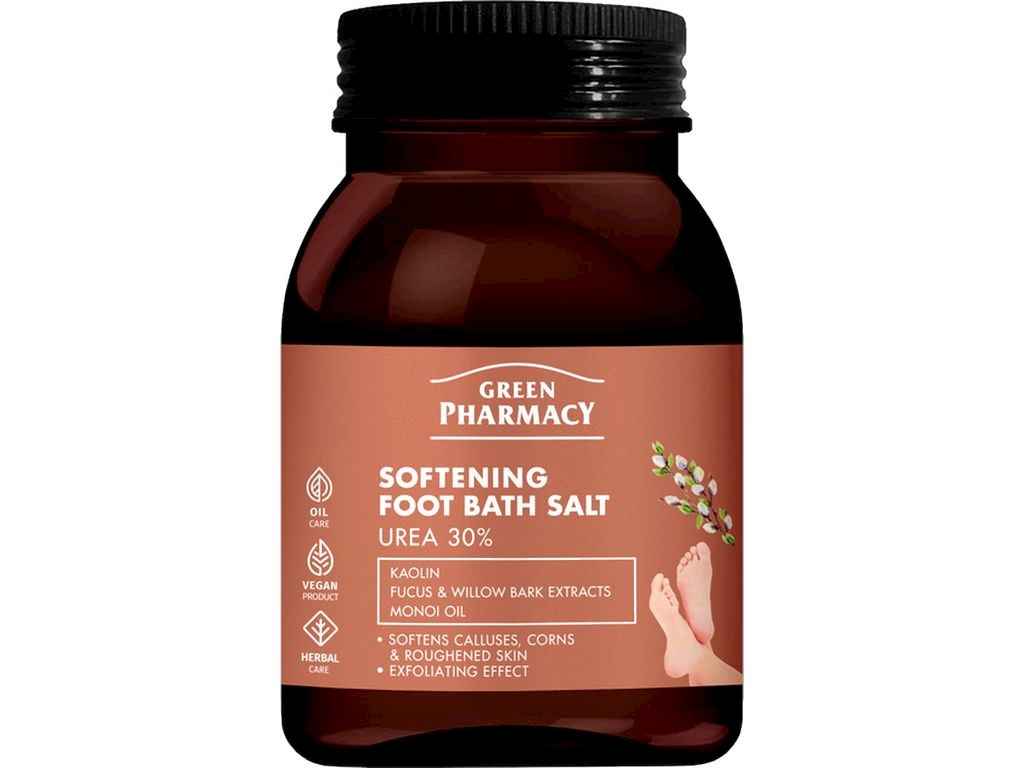 Сіль для ванни ніг 400г пляшка Softening Foot Bath Salt Розмякшувальна ТМ GREEN PHARMACY Сіль для ванни ніг 400г пляшка Softening Foot Bath Salt Розмякшувальна ТМ GREEN PHARMACY