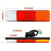 Задній ліхтар Прямокутний 12/24V (220*55*27мм) ST-J308 з ПРОВОДОМ (2шт/уп) 4 640. Изображение №2