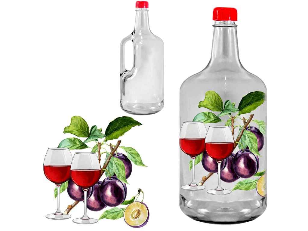 Бутиль 1,75л з кришкою 47265 Слива ТМ FARGLASS Бутиль 1,75л з кришкою 47265 Слива ТМ FARGLASS