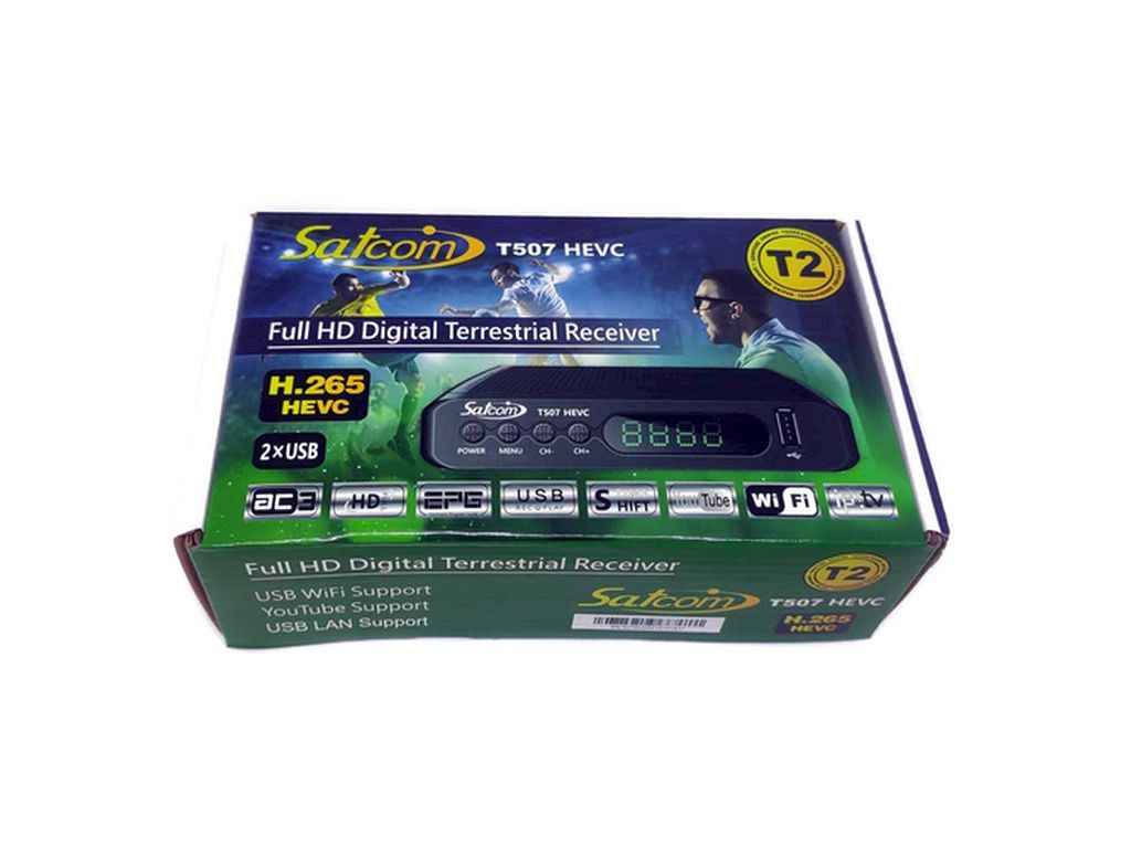 Т2 ресивер T-507 T2 HEVC ТМ SATCOM Т2 ресивер T-507 T2 HEVC ТМ SATCOM