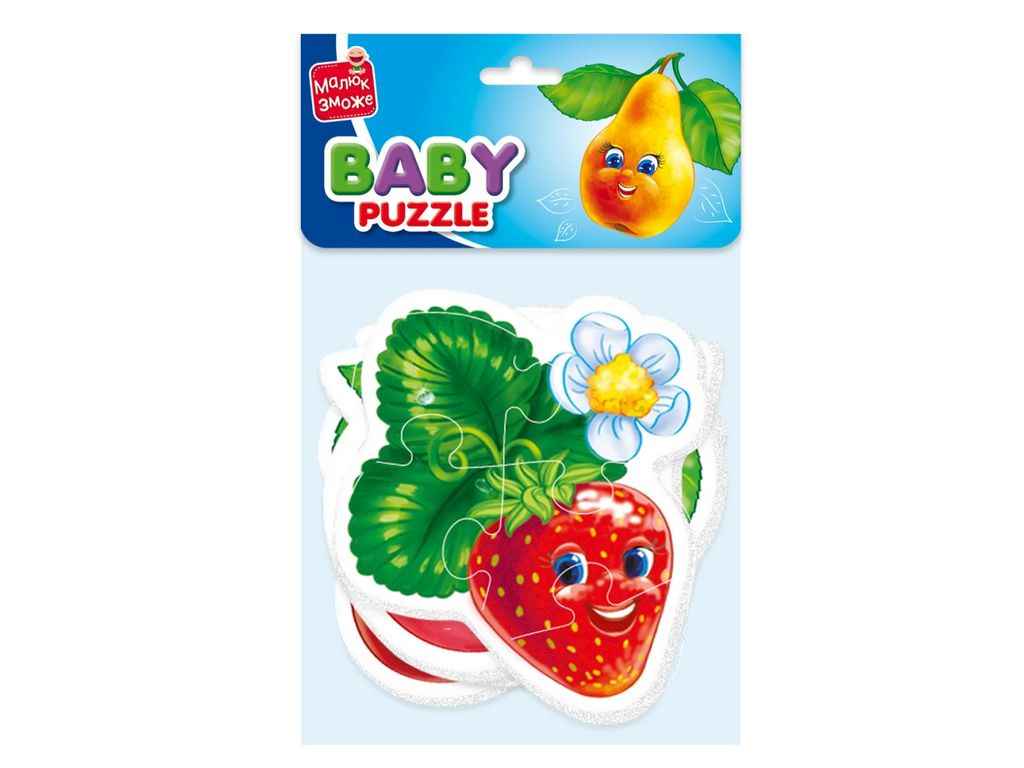 Бебі Пазли Фрукти VT1106-77 ТМ VLADI TOYS Бебі Пазли Фрукти VT1106-77 ТМ VLADI TOYS