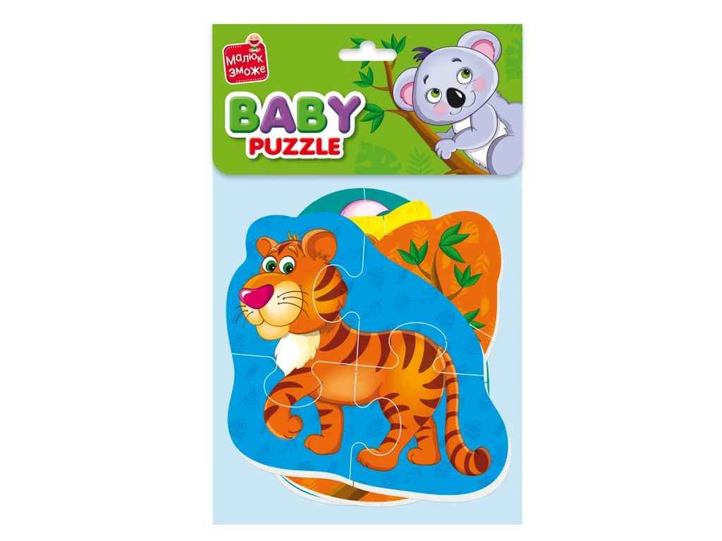 Мякі пазли Малюк зможе Тигреня та друзі VT1106-72 ТМ VLADI TOYS Мякі пазли Малюк зможе Тигреня та друзі VT1106-72 ТМ VLADI TOYS