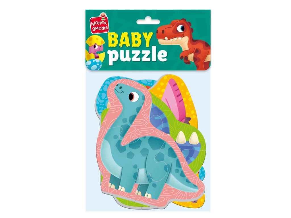 Мякі пазли Малюк зможе Динозаври VT1106-93 ТМ VLADI TOYS Мякі пазли Малюк зможе Динозаври VT1106-93 ТМ VLADI TOYS