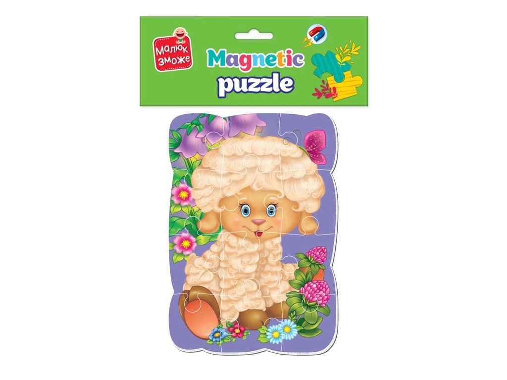 Пазли магнітні А5 Малюк зможе Овечка VT3301-02 ТМ VLADI TOYS Пазли магнітні А5 Малюк зможе Овечка VT3301-02 ТМ VLADI TOYS