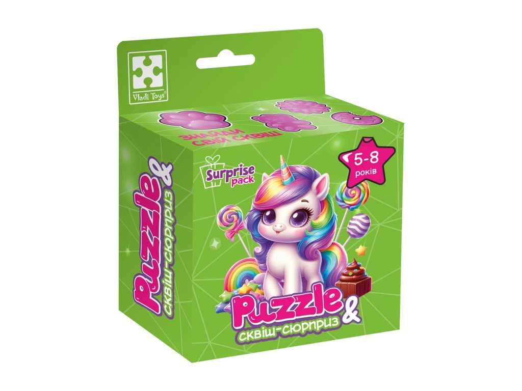 Пазли із сюрпризом Єдиноріжка 2 VT8030-02 ТМ VLADI TOYS Пазли із сюрпризом Єдиноріжка 2 VT8030-02 ТМ VLADI TOYS