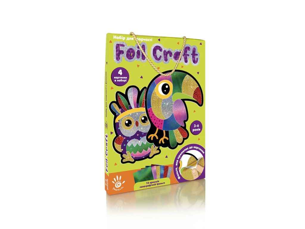 Набір для творчості Foil craft. Birds VT4433-12 ТМ VLADI TOYS Набір для творчості Foil craft. Birds VT4433-12 ТМ VLADI TOYS