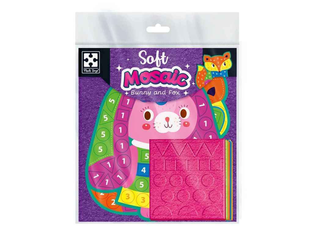 Набір для творчості зі плюшевою мозаїкою «Зайченя та Лисиця» VT4511-16 ТМ VLADI TOYS Набір для творчості зі плюшевою мозаїкою «Зайченя та Лисиця» VT4511-16 ТМ VLADI TOYS
