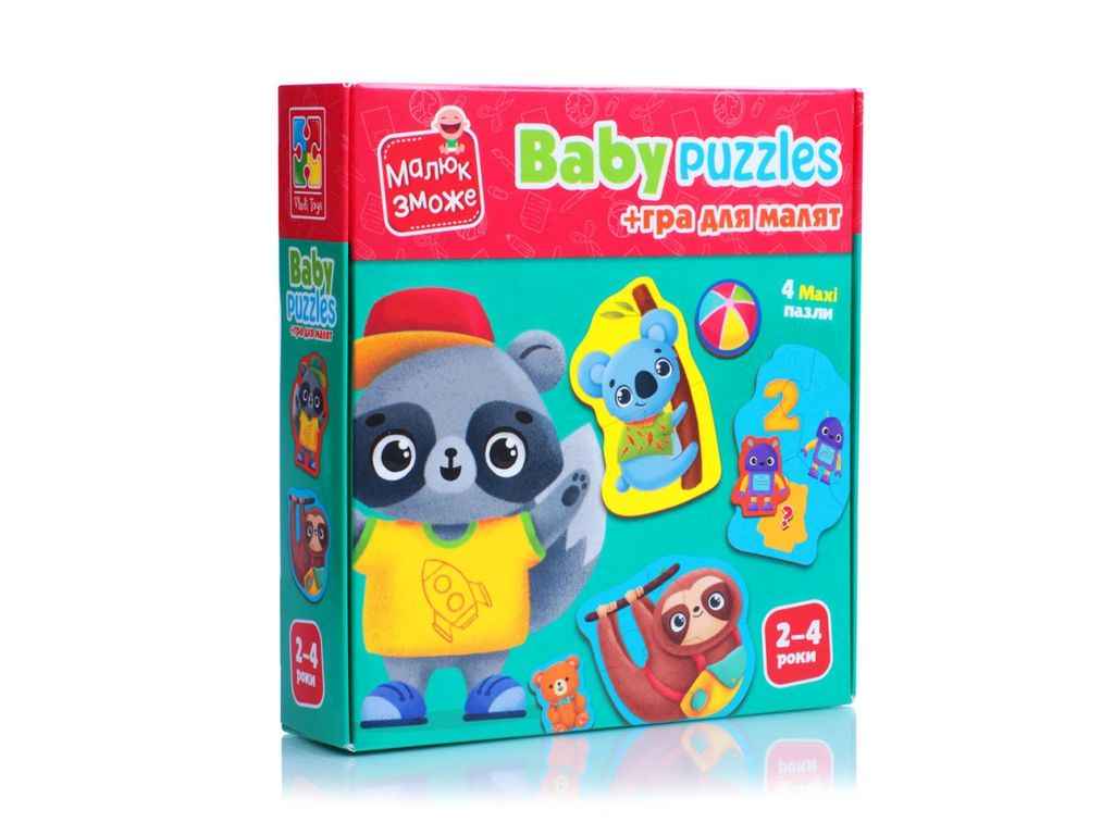 Гра розвиваюча Тварини пазли картонні VT1722-27 ТМ VLADI TOYS Гра розвиваюча Тварини пазли картонні VT1722-27 ТМ VLADI TOYS