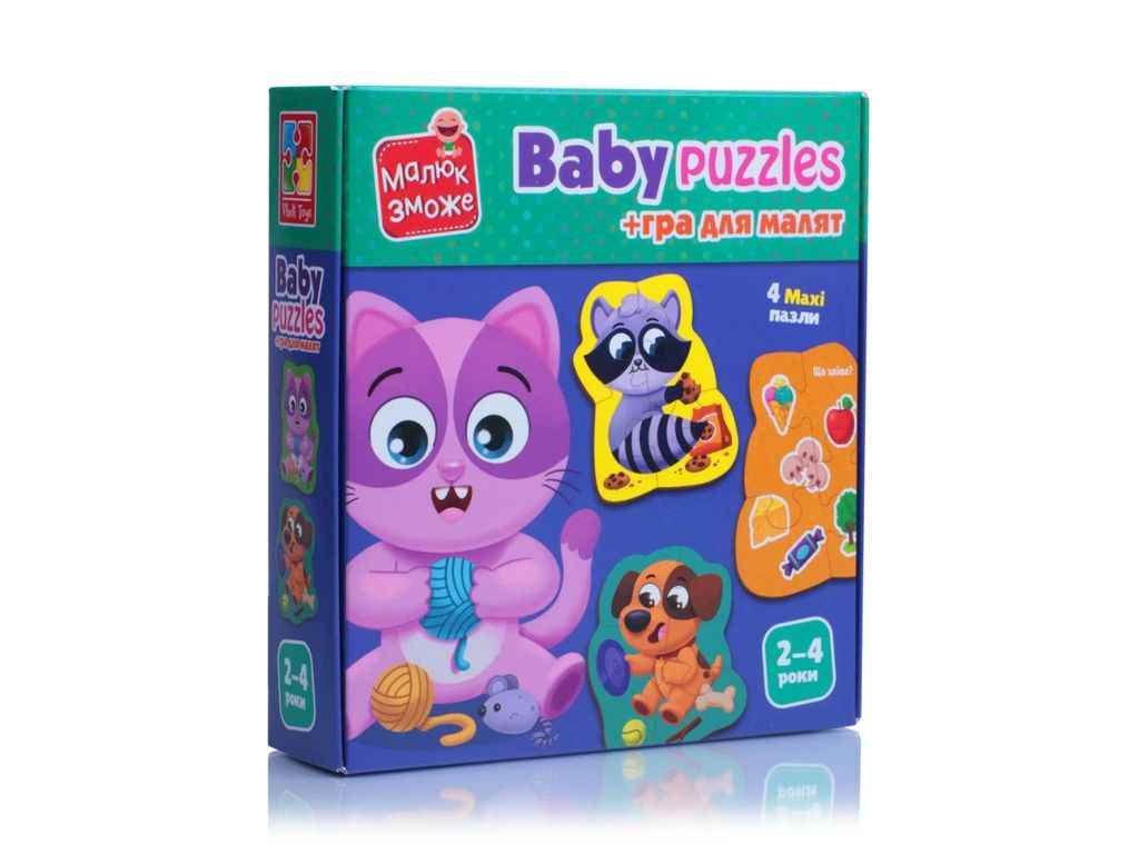 Гра розвиваюча Хатні улюбленці пазли картонні VT1722-25 ТМ VLADI TOYS Гра розвиваюча Хатні улюбленці пазли картонні VT1722-25 ТМ VLADI TOYS