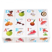 Детский развивающий набор кубиков "Английская азбука" 1325TXK 12 кубиков. Изображение №2