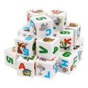 Детский развивающий набор кубиков "Азбука + Арифметика" 2728TXK 24 кубика. Изображение №4