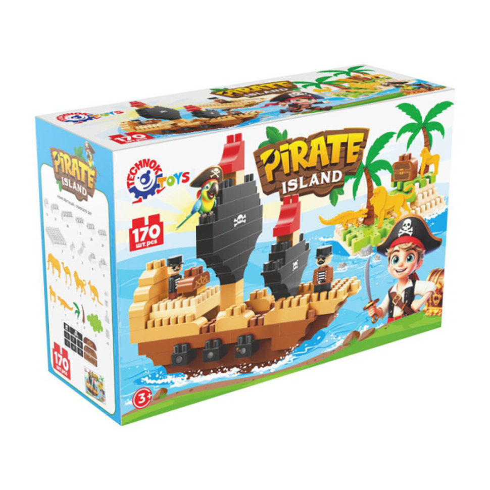 Детский развивающий конструктор "Pirate island" 2642TXK 170 деталей Детский развивающий конструктор "Pirate island" 2642TXK 170 деталей