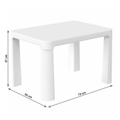 Дитячий ігровий столик 0402ТХК білий пластик 75х54х47 см. Зображення №4 Дитячий ігровий столик 0402ТХК білий пластик 75х54х47 см. Зображення №4