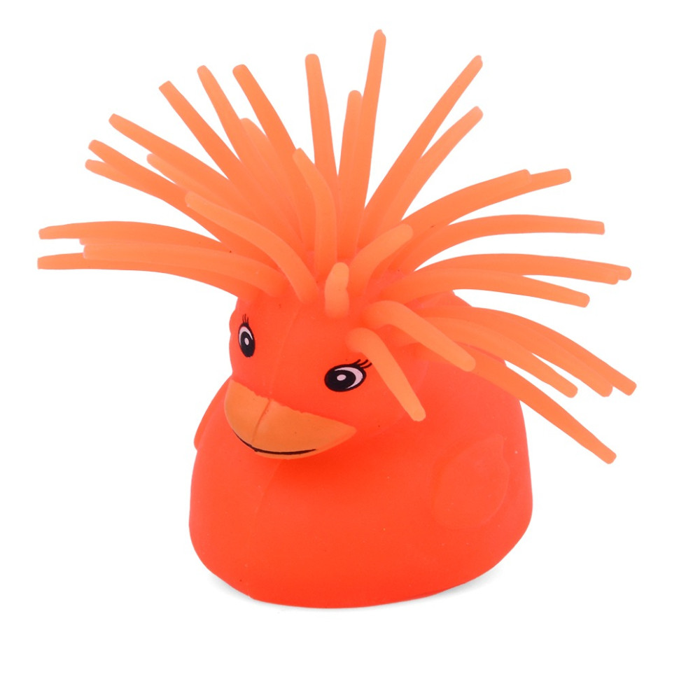 Дитяча іграшка Антистрес Качка MS 3719(Orange) світлові ефекти Дитяча іграшка Антистрес Качка MS 3719(Orange) світлові ефекти