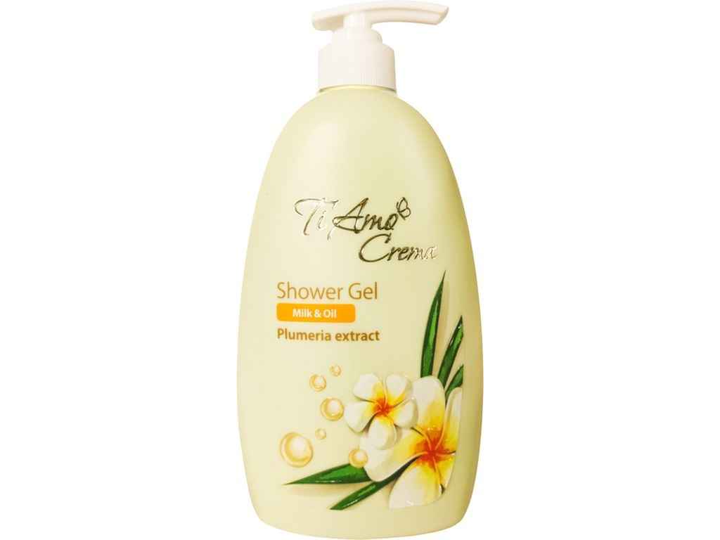 Гель для душу 400мл Екстракт Плюмерії ТМ TI AMO CREMA Гель для душу 400мл Екстракт Плюмерії ТМ TI AMO CREMA