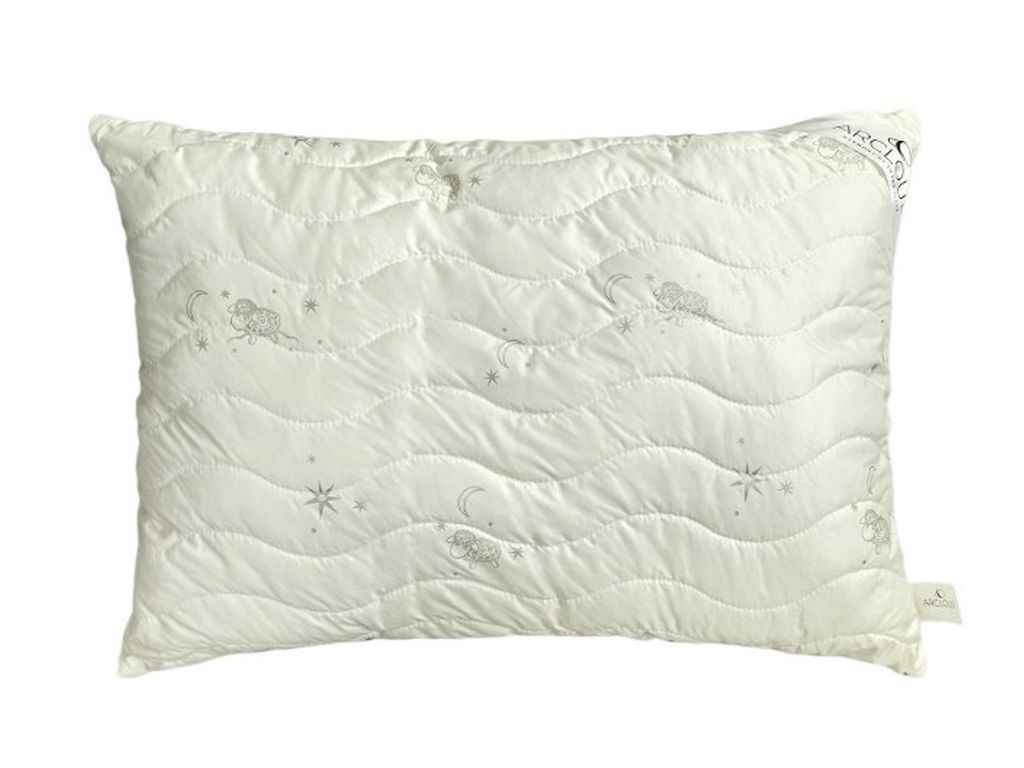 Подушка силікон MERINO BEIGE 274 мікрофібра, сірий 10мм холофайбер (700г) з кутиком, р.50*70 ТМ ARCLOUD Подушка силікон MERINO BEIGE 274 мікрофібра, сірий 10мм холофайбер (700г) з кутиком, р.50*70 ТМ ARCLOUD