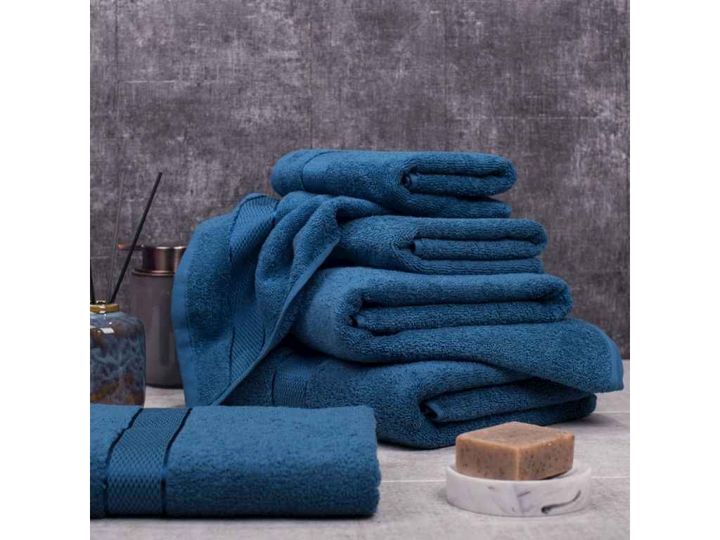 Рушник 70*140 джинс махровий (бордюр САТИН) ТМ AISHA Рушник 70*140 джинс махровий (бордюр САТИН) ТМ AISHA